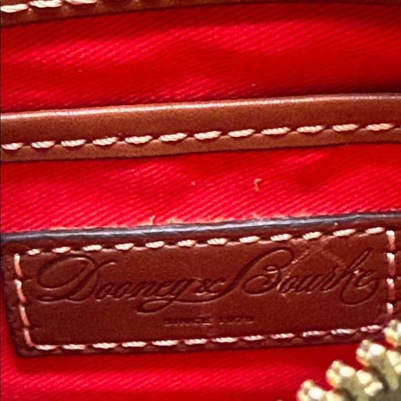 Dooney & Bourke Ostrich White and Tan Clutch - Picture 3 of 8